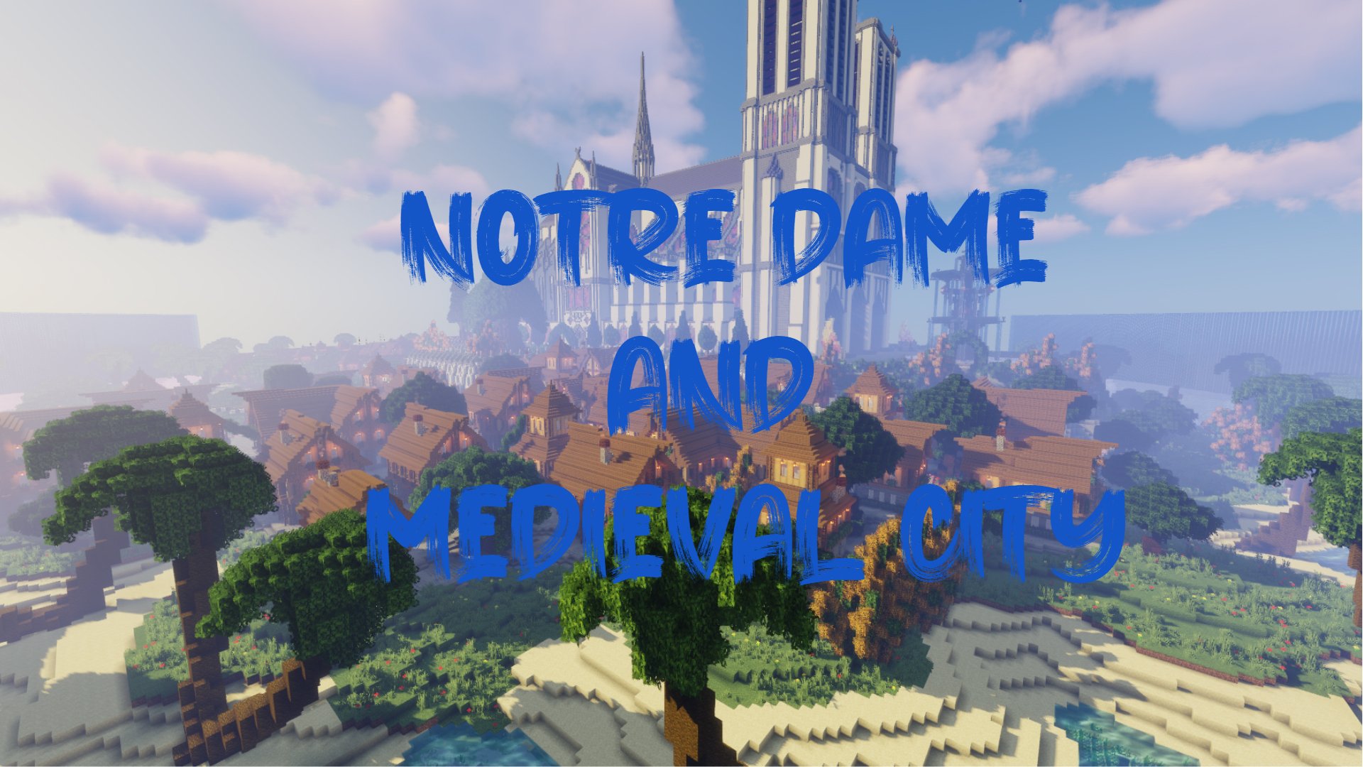 下载 Notre Dame and Medieval City 对于 Minecraft 1.14.4